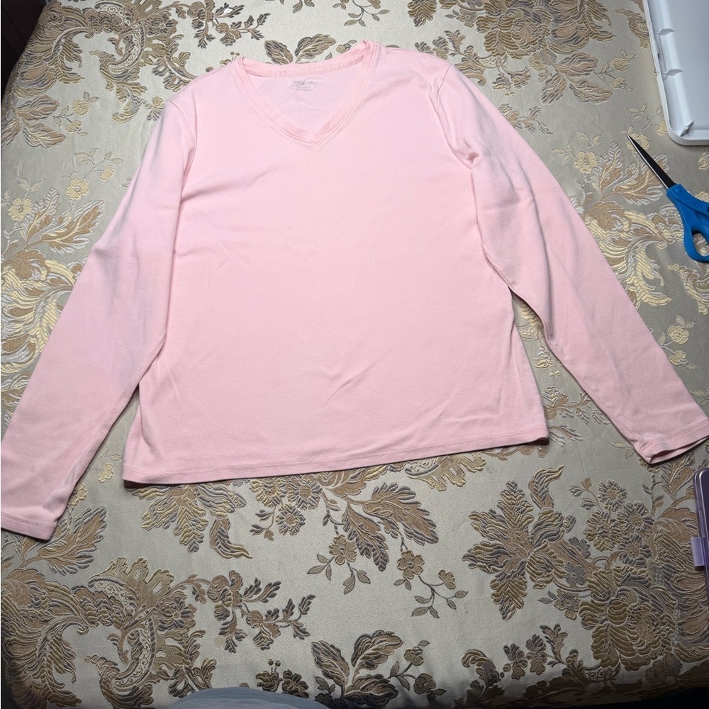 💗 Cherokee Soft Pink Knit Top 💗